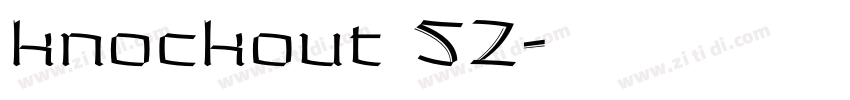 knockout 52字体转换